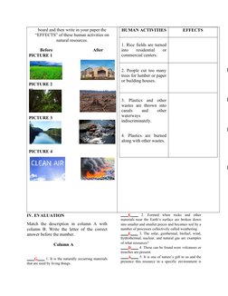 Grade 7 Lesson Plan: Natural Resources | PDF | Rock (Geology) | Resource