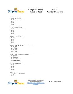 Analytical Ability Practice Test Set 4 | PDF | Technology & Engineering