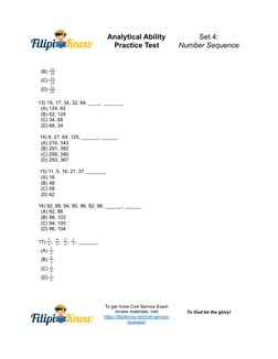 Analytical Ability Practice Test Set 4 | PDF | Technology & Engineering