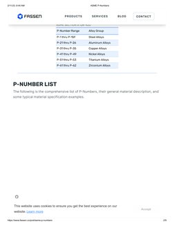 Usda P. Number Examples ASME P-Numbers | PDF | Steel | Materials