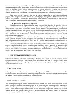 Construction Reporting Essentials Guide | PDF | Project Management ...