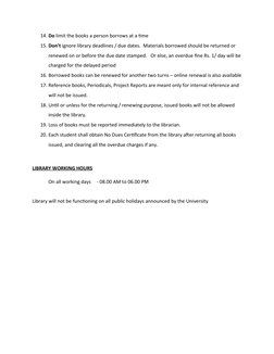 Sample Library Instructions Library Standard Operating Procedure | PDF | Libraries | Books