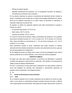 -
Eliminar el oxígeno disuelto.
-
Degradar parcialmente las proteínas, con la consiguiente formación de peptidos y
aminoácido
