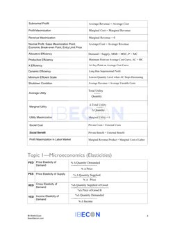 IB Economics HL Formula Booklet | PDF | Gross Domestic Product | Demand