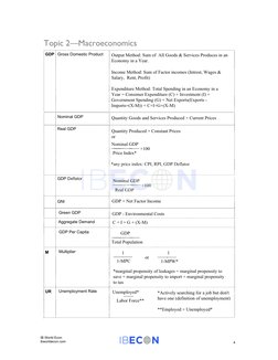 IB Economics HL Formula Booklet | PDF | Gross Domestic Product | Demand