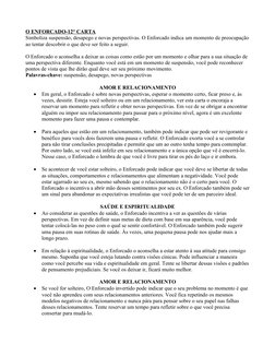 O ENFORCADO-12° CARTA
Simboliza suspensão, desapego e novas perspectivas. O Enforcado indica um momento de preocupação
ao ten