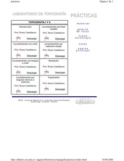 TOPOGRAFÍA I Y II
Introducción
Prof. Álvaro Castellanos 
Levantamiento por base 
medida
Prof. Álvaro Castellanos 
Levant