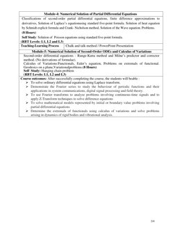 21MAT31 Transform Calculus Syllabus | PDF | Laplace Transform | Fourier ...