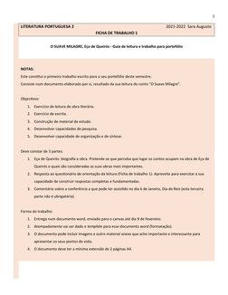 1
LITERATURA PORTUGUESA 2                                                                                           2021-2022