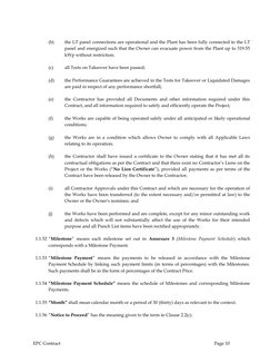 (b)
the LT panel connections are operational and the Plant has been fully connected to the LT
panel and energized such that t