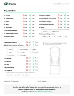 DOT-Compliant Vehicle Inspection Form | PDF | Vehicles | Transport