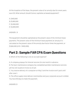 FAR CPA Exam Practice Questions Guide | PDF | Depreciation | Stocks