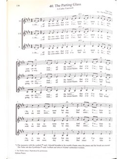 136
40. The Parting Glass
Celtic Farewell
Arr.: The
Trad
Wailin'
the mo
ney
that e'er
spent,
spent
it in
1. Oh_
all
e'er
I've