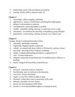 Vocabulary List for The Outsiders | PDF | Metaphysics Of Mind ...