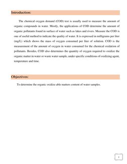 COD Determination: Closed Reflux Method | PDF | Chemistry | Physical ...