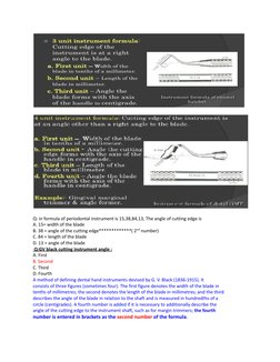 Angle Former Instrument Formula