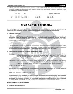 Academia Preuniversitaria CIMA 
QUÍMICA 
Luis Cáceres Yáñez 
La Regla de Hund de multiplicidad máxima se aplica cuando
