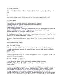 (1) Using Powershell 
 
Powershell> Enable-WindowsOptionalFeature -Online -FeatureName Microsoft-Hyper-V -
All 
 
or 
 
Power
