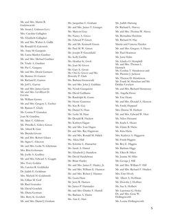  
5 
 
Mr. and Mrs. Martin R. 
Gadzinowski 
Ms. Susan J. Galatzer-Levy 
Mrs. Caroline Gallagher 
Ms. Elizabeth Gallagher 
Mr.