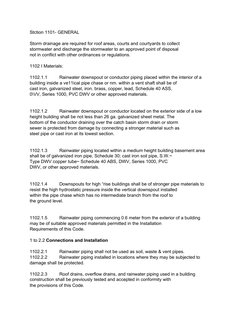 Storm Drainage System Specifications | PDF | Storm Drain | Plumbing