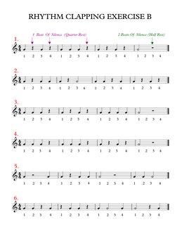 Beginner Clapping Rhythm Exercises | PDF