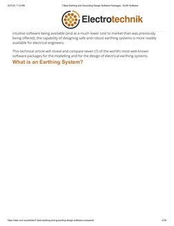 7 Best Earthing and Grounding Design Software Packages - ELEK Software ...