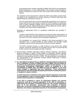 PMRC 2020 Edition 
9 
are presented have not been materially modified. Note that for the subsequent 
public presentation, it