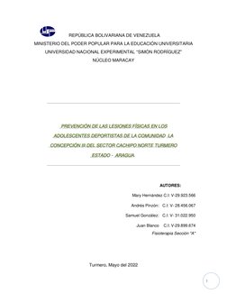 1 
       
           REPÚBLICA BOLIVARIANA DE VENEZUELA 
MINISTERIO DEL PODER POPULAR PARA LA EDUCACIÓN UNIVERSITARIA 
UNI
