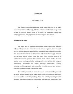 CHAPTER I
INTRODUCTION
The chapter present the background of the study, objectives of the study,
scope and limitations of th