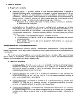 4. Tipos de Auditoría  
 
a. Según quién la realiza 
 
 Auditoría Interna: La Auditoría Interna es una actividad independien