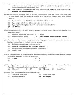 Customs Exam Questions and Answers 2021 | PDF | Customs | Taxes