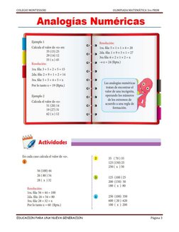 COLEGIO MONTESSORI                                                                                                        OLI