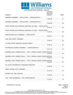 ILLUSTRATED PARTS CATALOG - FJ44-1AP
SUBJECT
CHAPTER
SECTION
SUBJECT
PAGE
GEARBOX ASSEMBLY – INSTALLATION – CONFIGURATION 1 .