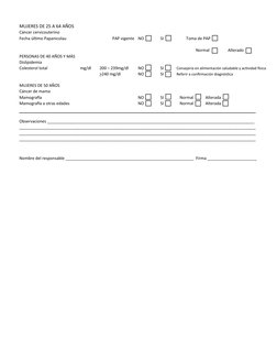 Empsa Questionnaire.pdf Formulario EMPA 2024 para Exámenes de Salud | PDF | Obesidad | Ciencias ...