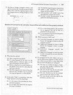 APCSP Practice Exam Full | PDF