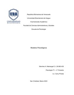 República Bolivariana de Venezuela
Universidad Bicentenaria de Aragua
Vicerrectorado Académico
Facultad de Ciencias Administr