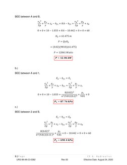Pipes in Series and Parallel Analysis | PDF | Discharge (Hydrology ...