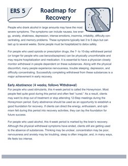 Recovery Road Map.pdf Stages of Recovery Roadmap | PDF | Drug Withdrawal | Anxiety