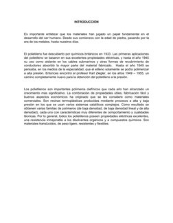 INTRODUCCIÓN
Es  importante  enfatizar  que  los  materiales  han  jugado  un  papel  fundamental  en  el
desarrollo del ser