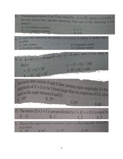 Physics Grade 11 Unit 2 Vectors | PDF