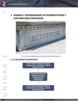 Contabilidad Financiera I 
7 
1 UNIDAD 1 GENERALIDADES DE NORMATIVIDAD Y 
CONTABILIDAD FINANCIERA  
 
Tomado de: https://me