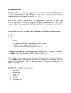 Chb Testing Compressive Strength of CHB in Philippines | PDF | Concrete | Masonry