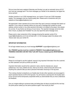 Texting Factory Guidelines and Bonuses | PDF | Communication