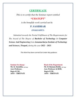 Technical Seminar Report on ChatGPT | PDF | Deep Learning | Machine ...