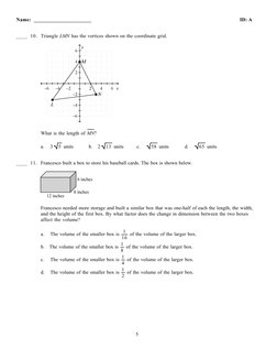 Geometry EOC Practice Test #4 | PDF | Triangle | Rectangle