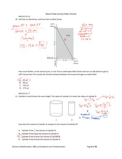 Geometry EOC Practice Test Answers | PDF | Tetrahedron | Area