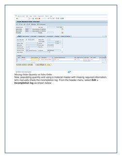 Configuring SAP SD Incompletion Log | PDF | Information | Button ...
