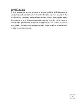 Proyecto sobre la Basura y su Impacto Ambiental | PDF | Residuos | La ...