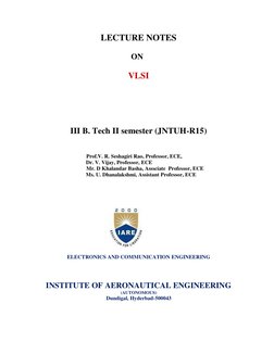 VLSI Lecture Notes for ECE Students | PDF