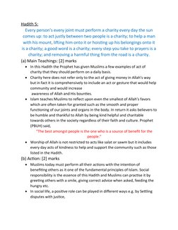 Hadith Levels Hadiths Islamiyat Paper 2 O Levels 2058 | PDF | Hadith | Muhammad